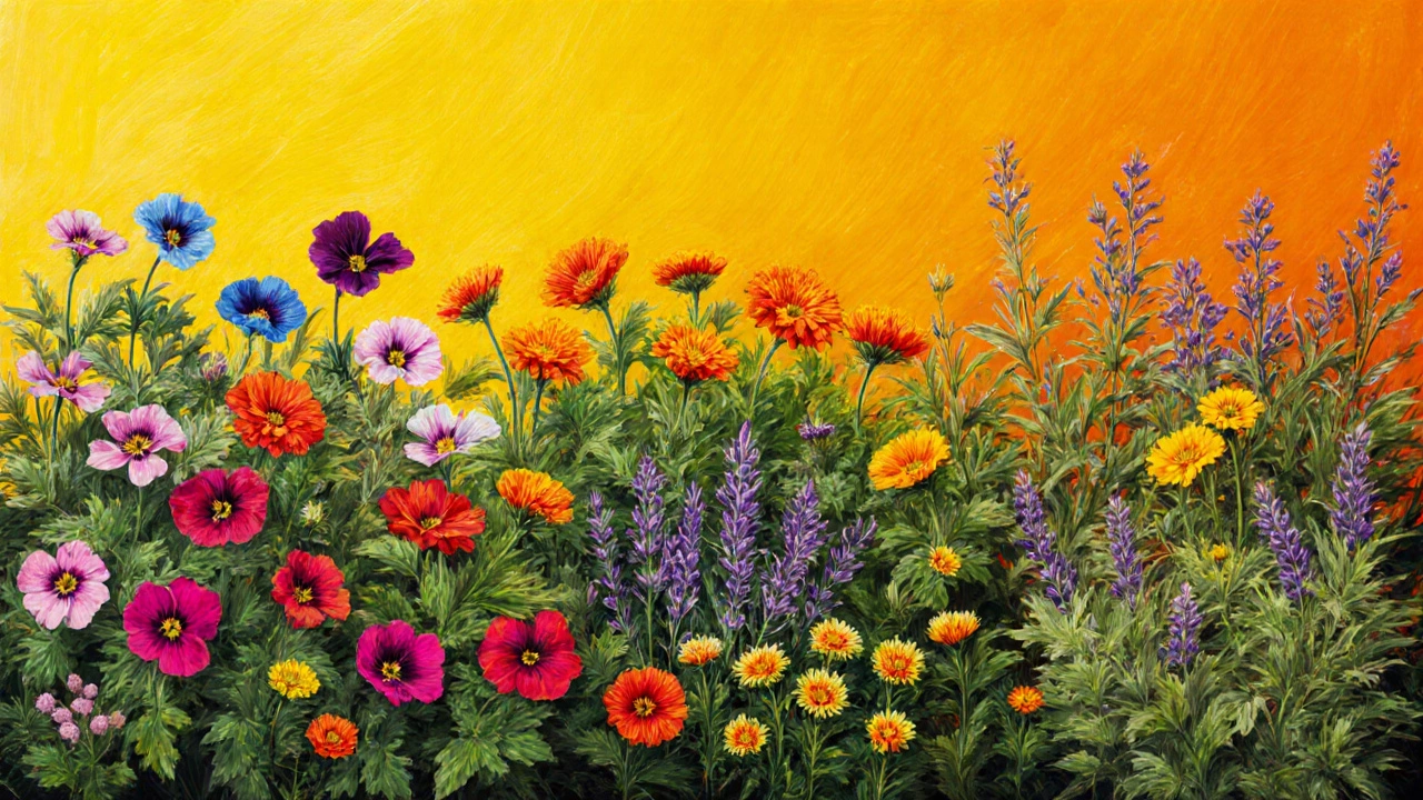 Сезонное цветение цветов на даче: от мая до сентября, без перерывов.